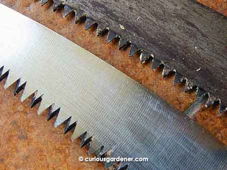 Oh what a difference in those saw blades! Do you see why the professional one (below) is more effective?