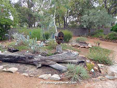 One of the varied garden displays along those winding paths