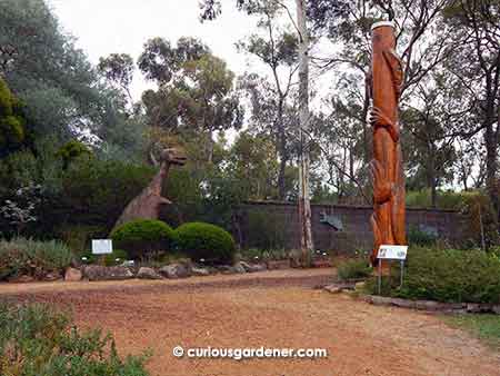 All kinds of works of garden art are scattered throughout the place